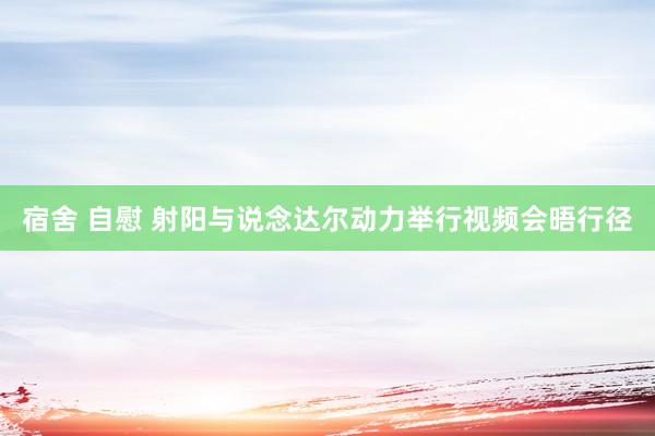 宿舍 自慰 射阳与说念达尔动力举行视频会晤行径