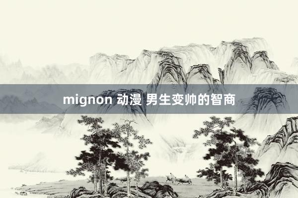 mignon 动漫 男生变帅的智商