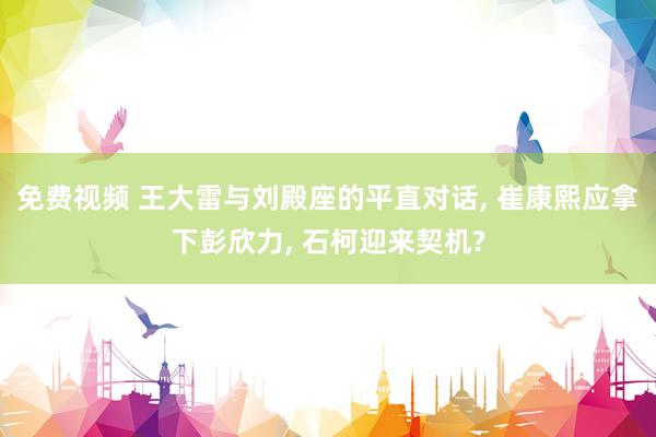 免费视频 王大雷与刘殿座的平直对话, 崔康熙应拿下彭欣力, 石柯迎来契机?