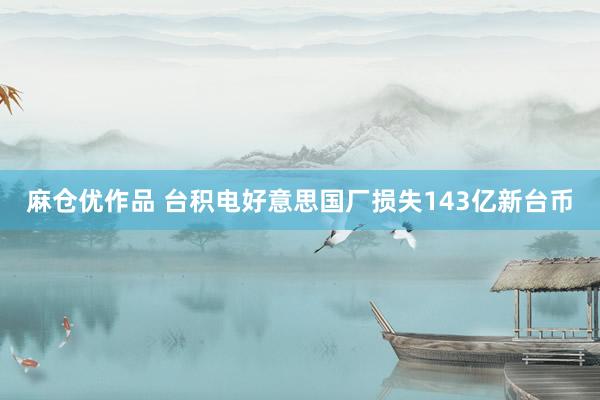 麻仓优作品 台积电好意思国厂损失143亿新台币