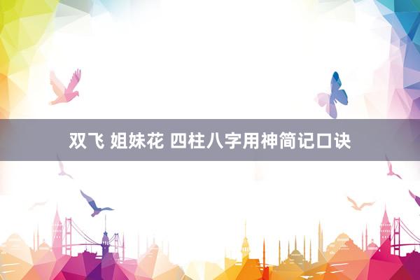 双飞 姐妹花 四柱八字用神简记口诀
